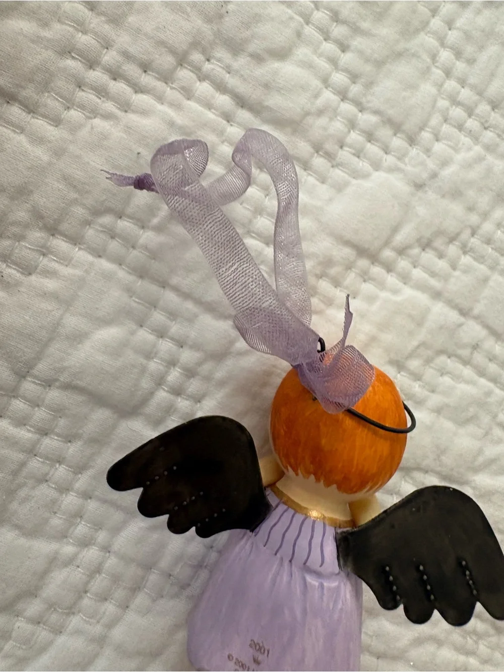 Hallmark 2001 One Little Angel Keepsake Ornament. Paper Composition/metal. Nice